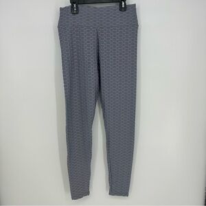 New Mix Light Blue Textured Leggings. Size L/XL.